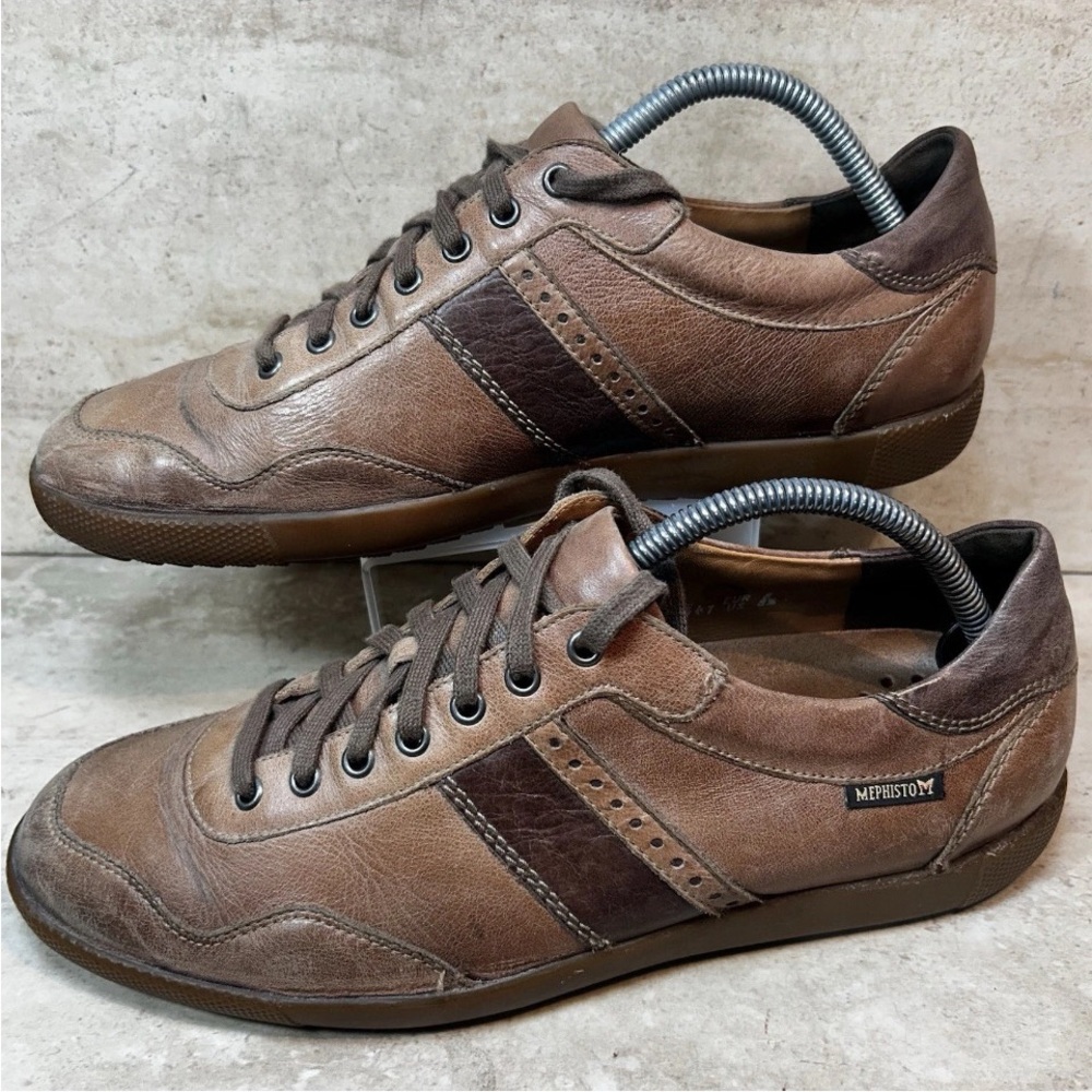 Mephisto Leather Chestnut Brown Steve Urban Sneaker Casual Shoes Mens 8.5